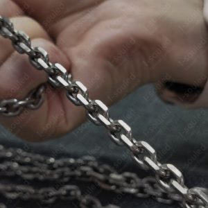 7MM Solid Titanium O Shaped Chain Necklace