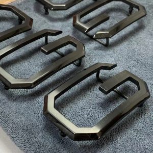 Pure Titanium Black  Large G Letter Belt Buckle 35mm / 38mm