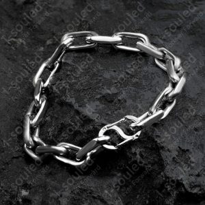 8mm Ultra Light Oval Chain Bracelets NO Welded