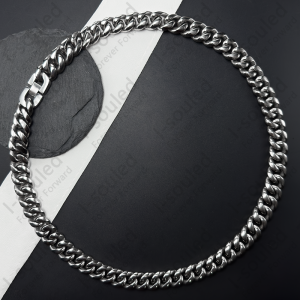 14mm Pure Titanium Cuban Chain Bracelet And Necklace