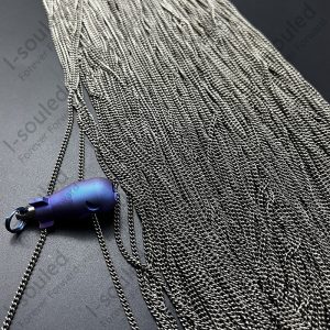 Wholesale 10 Meters TA1 Pure Titanium Cuban Link 2.2mm Width