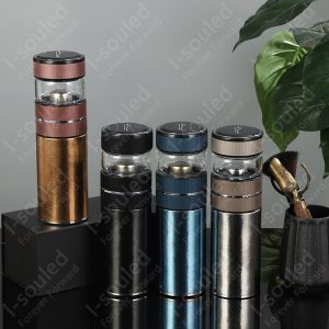 500ML Pure Titanium Tea And Water Separation Cup Double-layer Insulated Cup ​