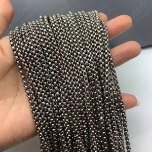 Wholesale 10 Meters TA1 Pure Titanium Square Box Chain 3.0mm Width
