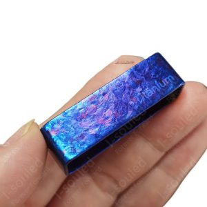 Ice Crystal Colorful  Pure Titanium Belt Ring for Belt Resistant Rust Pin Buckle Ring Accessories