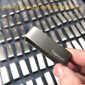 Pure Titanium Belt Ring for Belt Resistant Rust Pin Buckle Ring Accessories