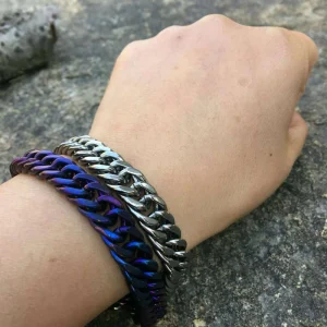 Men's Pure Titanium Bracelet 99.9% Jewelry Rust-Resistant And Fade-Resistant for Unisex Titanium Jewelry Accessory