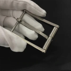 New Arrivals 35mm Width Brushed Pure Titanium Buckle Belt Strap Fashionable And Durable Waist Accessory