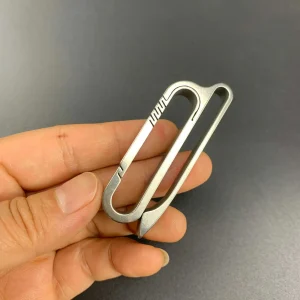 Titanium EDC Key Holder for Men Lightweight Anti-Rust Belt Loop Clip Organizer Perfect Gift for Outdoor Enthusiasts