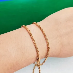 Pure Titanium O-Shaped Welded Death Link Chain Necklace 3mm Width for Fashion Jewelry Accessory