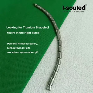 Titanium Germanium Bracelet for Men Women, 99.99% Pure Titanium Beads, Balance Energy Body Health,  Gift 2025