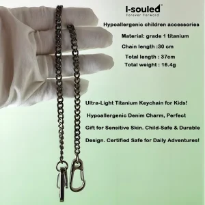 Titanium Punk Keychain | Hip Hop Street Dance Accessories | Hypoallergenic Lightweight Keyring Gift