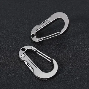 Titanium Carabiner Multifunctional Keychain with Keyring Cool Gadget for Camping Backpack Accessory