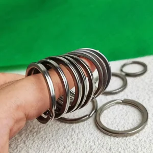 Titanium Elasticity Key Rings 20mm/25mm/30mm/32mm Easy Open Split Keyring Durable Metal Key Holder