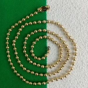 4.0mm Bead Chain Necklace - Hypoallergenic Unisex Jewelry for Men & Women | Simple Elegant Layering Necklace 2024