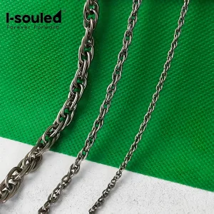 Pure Titanium Olive Chain Necklace Hypoallergenic｜2.5/4.0/7.0mm Widths｜40-100cm Adjustable｜ Luxury Layering