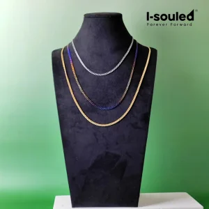 3.5mm Pure Titanium Necklace Chain for Men Women - Hypoallergenic Lightweight Lobster Clasp Jewelry , Delicate 3.5MM Width