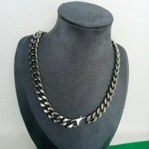 Aerospace Grade Pure Titanium Necklace - 10.5mm Mirror Finish Non-Magnetic & Corrosion-Resistant, Light Luxury Jewelry for Dail