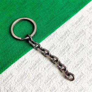 Tactical Titanium Keychain 1 Inch with 2.5CM Key Ring for Outdoor Camping Hiking Gear Survival Tool Accessories