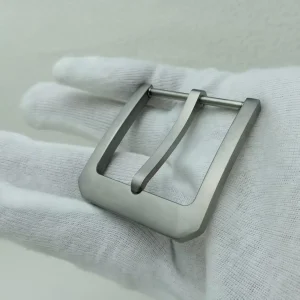 3.8cm pure titanium men's high-end needle buckle belt buckle anti allergic retro smooth buckle head lightweight sweat resistant