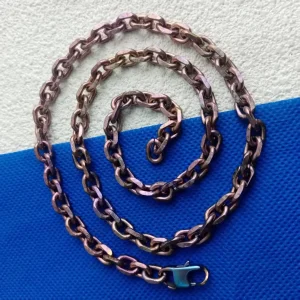 7.0mm Pure Titanium O-Chain Necklace - Hip Hop Trendy, Couple & Unisex Versatile Chain, Hypoallergenic Anti-Tarnish Daily Wear