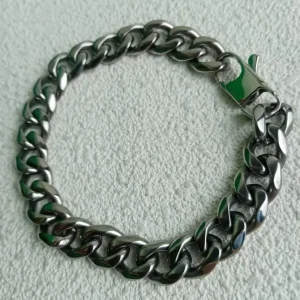 10.5mm Widened Pure Titanium Bracelet - Six-Sided/Flat Polishing, Anti-Tarnish Daily Wear Jewelry for Men & Women