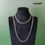 Unisex Pure Titanium Necklace 10.5mm Wide Minimalist Hip Hop Chain Jewelry Lightweight Durable for Street Dance Dancers