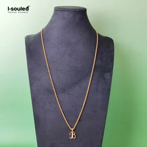 Titanium Minimalist B Letter Pendant Necklace for Women - Trendy 2025 Initial Jewelry Gift Personalized Initial Pendant Chain