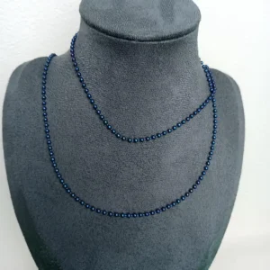 2.0mm/2.4mm/3.0mm Pure Titanium Bead Chain Necklace Anti Allergy Light Luxury Business