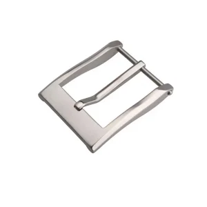 Pure Titanium Buckle 3.5 Cm Width Leather Belt No Allergic Reaction