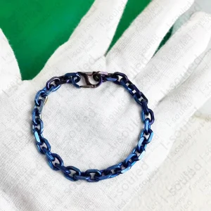 Artisan Anodized Titanium Bracelet - Handmade Industrial Jewelry - Limited Edition Unisex Chain