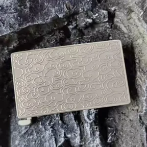 3.5cm/3.8cm pure titanium Nafu belt buckle anti allergic, toothless, non perforated, retro smooth buckle head, lightweight and s