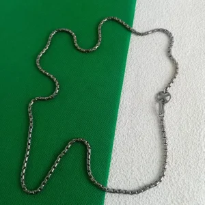 3.5mm Pure Titanium Snake Chain Necklace, 60cm Long Hypoallergenic Jewelry for Men & Women