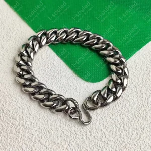 Pure Titanium Men's Bracelet 14mm World's Second Largest with Titanium S Clasp Fashion Jewelry