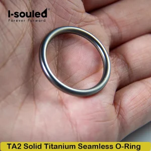 Multi-Size Pure Titanium Sealing Ring Industrial Corrosion-Resistant DIY Craft Fashion Minimalist O-Ring