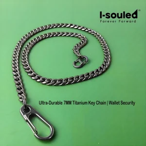 Ultra-Durable 7MM Titanium Key Chain | Wallet Security