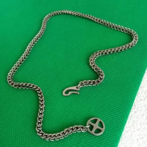 4.0mm Pure Titanium Reversible Chain Necklace - Hypoallergenic Titanium Jewelry for Women Men, Durable Anti-Tarnish Daily Wear