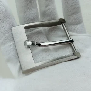 3.5cm new pure titanium men's high-end business versatile needle buckle belt buckle anti allergic retro smooth buckle head light