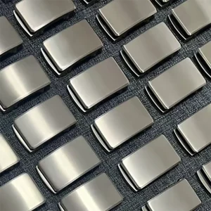 3.5cm/3.8cm pure titanium men's high-end toothless inner wear automatic buckle anti allergy retro smooth buckle head lightweight