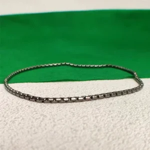 I-souled 3.5MM Titanium Snake Chain Link Necklace Continuous Loop Infinity Necklace Hypoallergenic for Daily Wear Jewelry