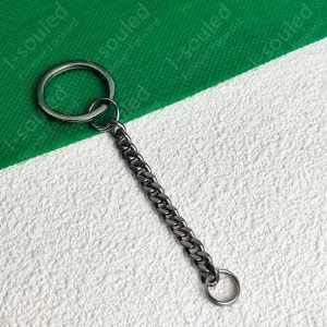 Minimalist Pure Titanium 5.5MM Keychain with 25MM Ring Scandinavian Style Key Holder Hypoallergenic Daily Essential Quality Life