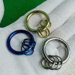 Pure Titanium Press Ring Keychain Quick Detachable Buckle for Car Keys Anti-Lost Key Chain Accessories