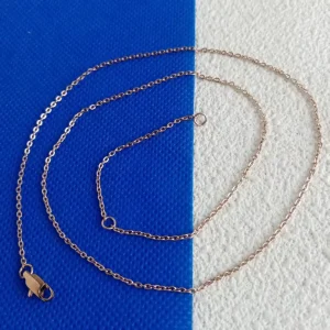 Pure Titanium Round O-Link Necklace 1.5mm - Hypoallergenic Adjustable Design, Unisex Jewelry for Men & Women