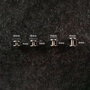 T4 titanium alloy belt buckle screw silver/blue decorative rivet