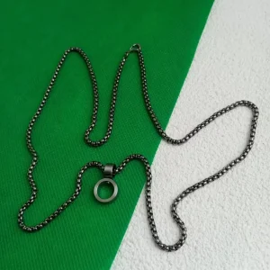 3.0mm original color box chain, non electroplated medical grade anti sensitive neck chain, suitable for both male and female stu