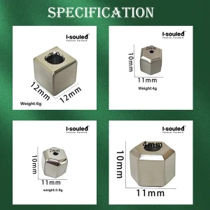 Pure Titanium TA2 Hexagonal Bead Pendant for Men Women Minimalist Geometric Jewelry Gift Hypoallergenic