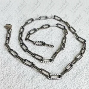 Prolate O Type Chain  5.0 MM Wide Solid Titanium Chain Necklace New Arrival