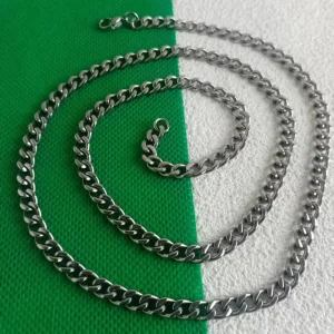 Unisex 5.5mm Pure Titanium Necklace | Hypoallergenic Lightweight | 3 Adjustable Sizes (60/65/70cm) | Daily Casual & Office Wear