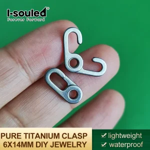 Pure Titanium Clasp 6x14mm Necklace Bracelet Fit Hypoallergenic DIY Jewelry