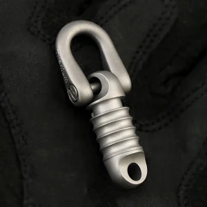 Titanium Alloy Quick Release Keychain Portable And Prevents Accidental Unlock Detachable Titanium  Key Swivel Key Chain