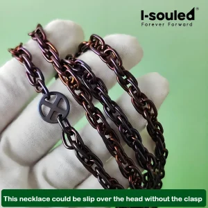 7mm Anodized Titanium Pullover Necklace Unisex Heavy Duty Hip Hop Chain Jewelry Accessory